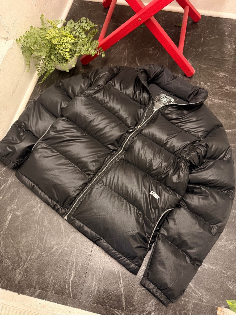 Stussy - Authentic Gear Down Puffer - Black - Size L - Brand New